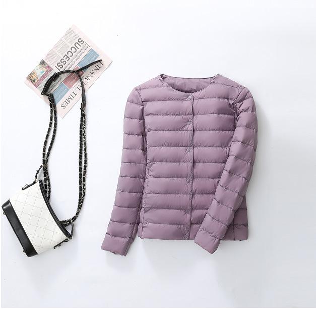 Women's Slim Fit Lightweight Down Jacket - 2023 Autumn/Winter Short Hooded Fashion Coat