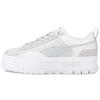 Mayze Patchwork Canvas Comfortable Casual Low-Top Sneakers Women Sneakers Gray White 383687-02