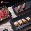 Wuhe Melamine Frosted Black Serving Plate