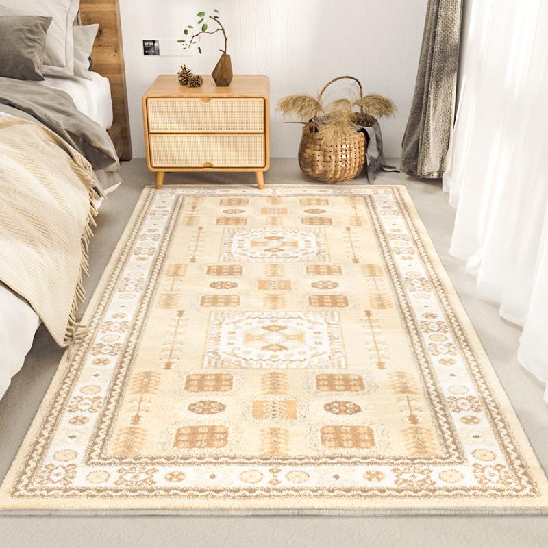 Simple Style High-Grade Geometric Rhombus Pattern Living Room Coffee Table Rug Bedroom Side Cushion Home Decoration