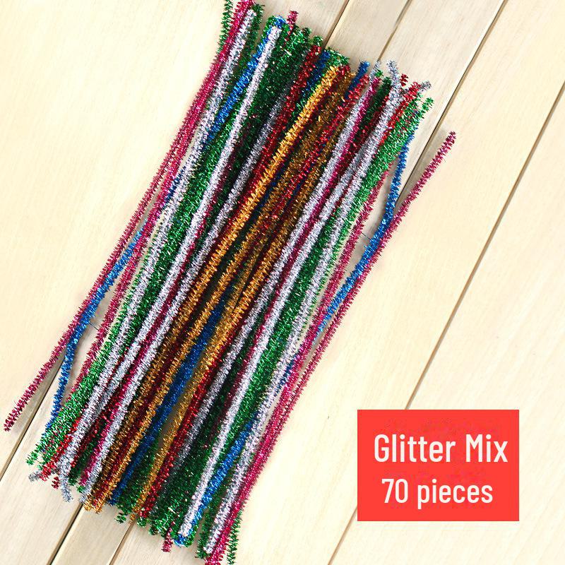 Goldglitzer Biegedraht für kreatives DIY-Haar und Basteln für Kinder