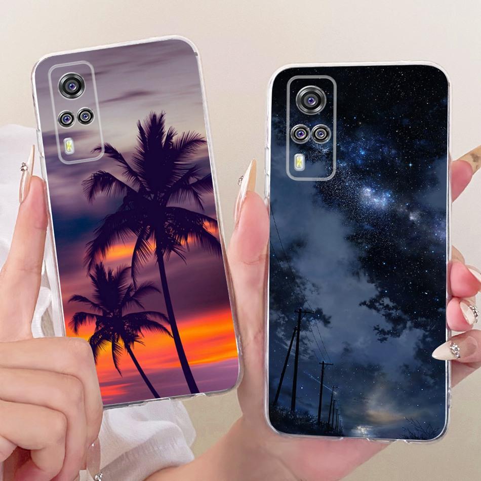For Vivo Y51 V2030 V2031 Y51A Y31 Y33 Y53s 4G Cool Dragon Tiger Pattern Phone Case For Vivo Y51 2020 Soft Silicone TPU Cases