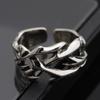 Creative Retro Irregularity Thorns Stainless Steel Opening Rings Gothic Punk Finger Ring for Men Women Personality Jewelry Gifts