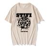 CARESS YOUR SOUL RINGER TEE Rock Band Sticky Fingers STI FI Tshirts Short Sleeve Cotton Male T-shirt Graphic Print T Shirt Mens