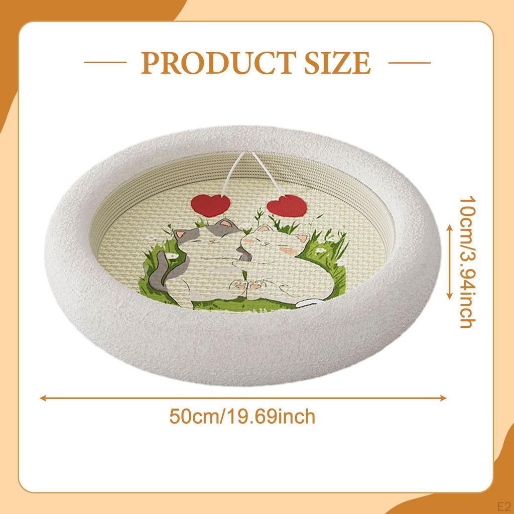 Cat Scratching Board Bed Furniture Protector Toy for Indoor Cats Grind Claws Multifunctional