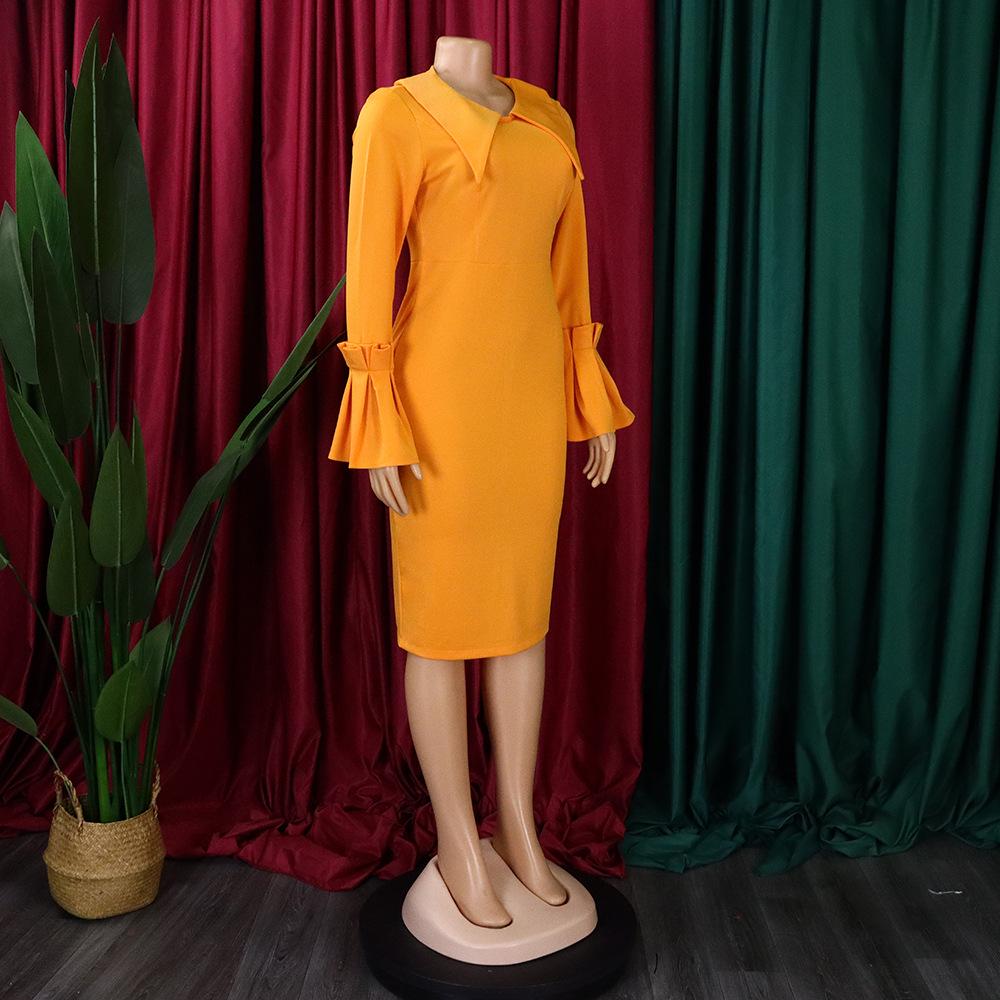 Plus Size Women's Bodycon Pencil Skirt Dress - African Fashion Temperament