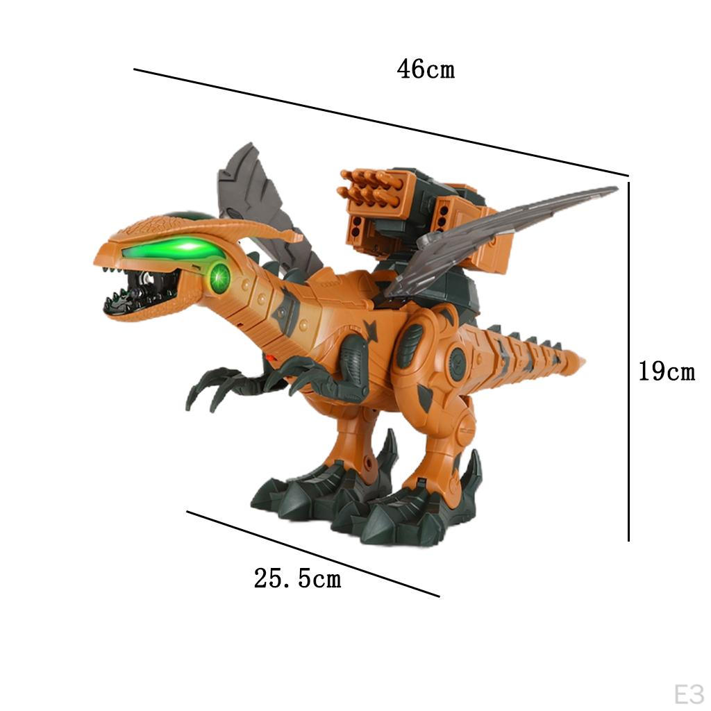 Electric Dinosaur Toys Simulated Flame Spray Christmas Gifts Mist Effect for Adults