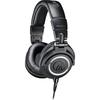 Căști Monitor Profesionale cu Fir Audio-Technica ATH-M50x pentru DTM, Înregistrare, Mixaj, Masterizare și DJing Acasă (Produs oficial japonez) Negru