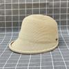 Japanese Casual Retro Crimped Equestrian Hat Summer Sunshade Straw Hat Women'S Travel Sunscreen Beach Straw Cap