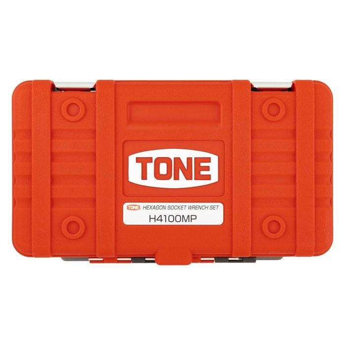 [Tone] Hexagon Socket Wrench Set H4100MP (12-Piece, 1/2") Red