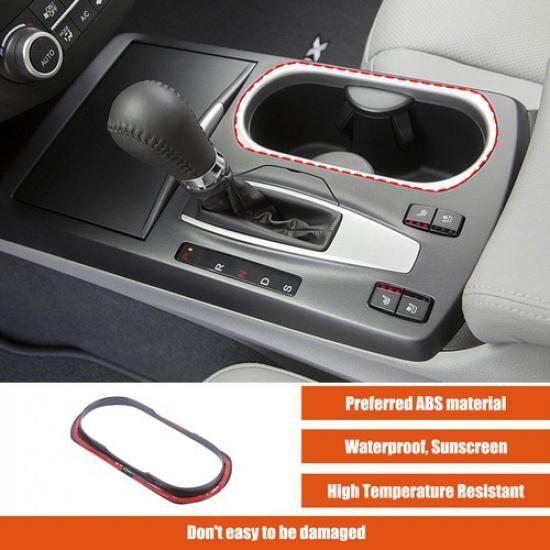 ABS Carbon Fiber Black Gear Shift Panel Cover For Acura RDX 2013-2017