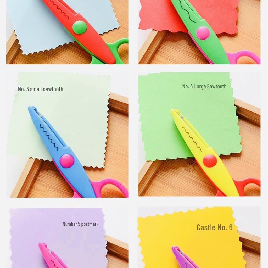 Kindersicherheit 5" Spitzen- und Foto-Bastelschere für DIY-Spaß