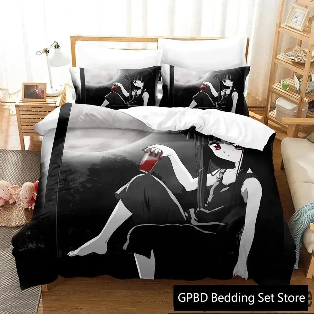 3D Print Anime Higurashi When They Cry Comfortable Duvet Cover Pillowcase Bedding Set Children Bedroom Decoration Home Textile