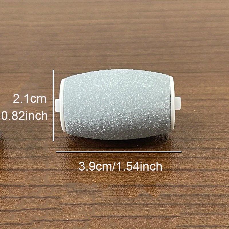 8er-Pack Hypoallergene Elektrische Fußfeile Rollenköpfe, Pedi Hautentferner Schleifköpfe für Bein-Pediküre-Werkzeuge, Keine Batterie erforderlich