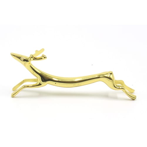 

Smiti Animal Chrome Chopstick and Knife Rests, Set of 5 (Deer, Gold)