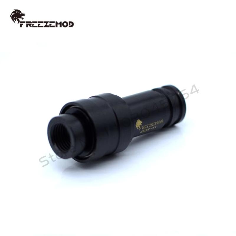 

FREEZEMOD Computer Water Cooling Quick Disconnected Fitting Kit, G1/4 Dual Inner Thread Water Stop Connecting, Black/Silver чёрный