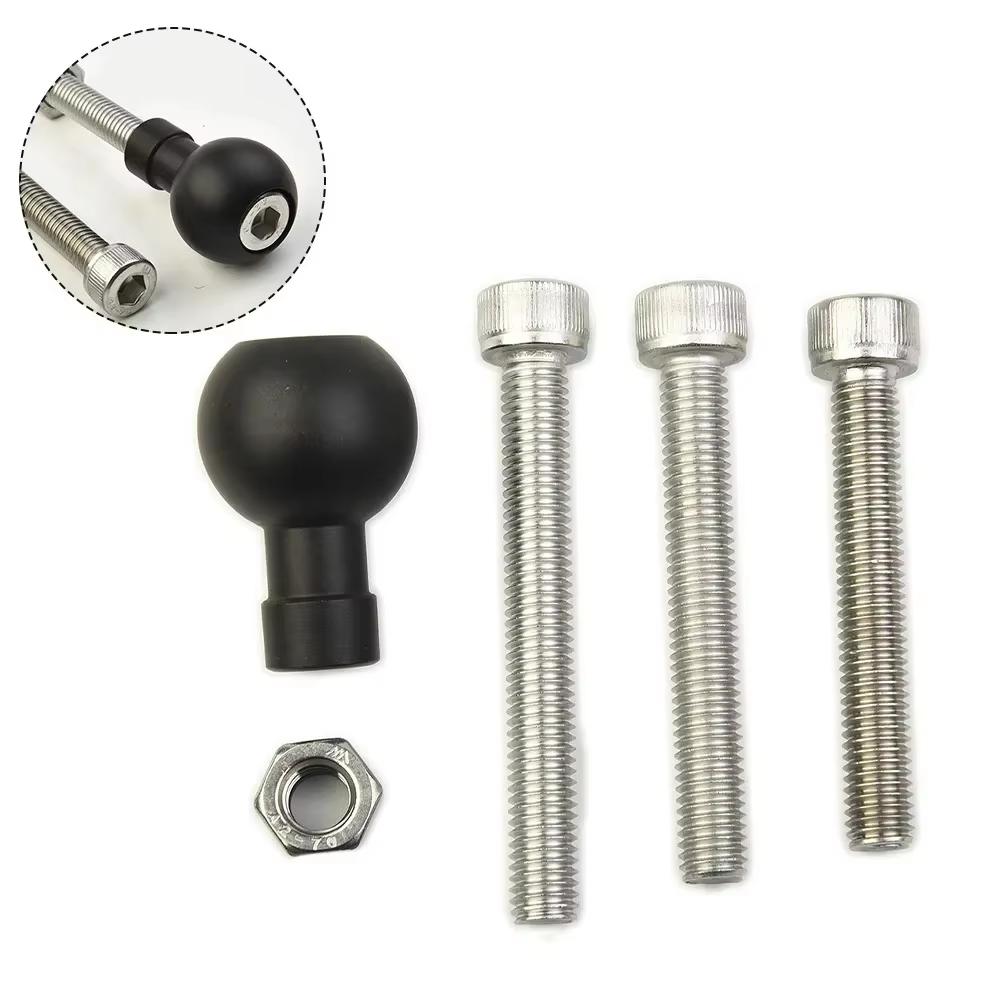 

Moto Phone Holder Motorcycle Handlebar Clamp Base W/ 1 Ball & M8 Screw For RAM Mounts Handlebar Bolt Bracket Moto Accessories чёрный