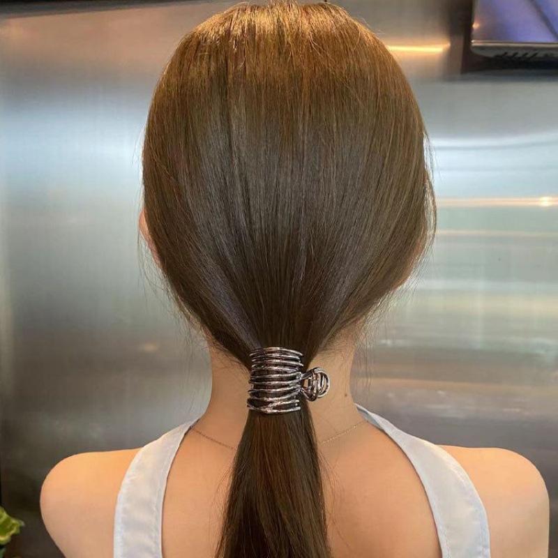 Cutout Metal High Ponytail Grab Clip Hair Clip