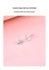 S925 Sterling Silver Bow & Star Stud Earrings - Simple, Versatile, Sweet, High-End Style for Women
