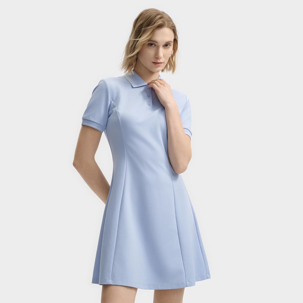 New FILA Short Sleeved Dress Women's Brunson Blue F11W523310F-LB