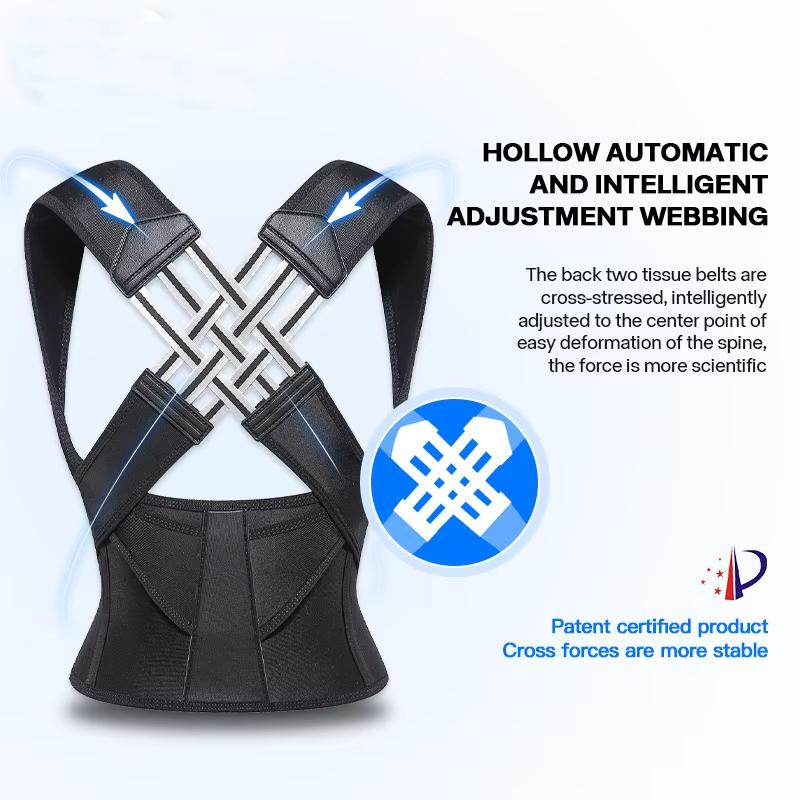 Anti-hunchback Corrector Posture Back Brace Adjustable Back Support Strap Elastic Back Correction Suitable for Men and Women