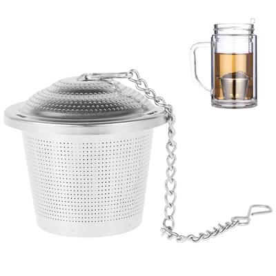 Tee-Ei mit Kette und Haken Premium Teefilter Ultrafeines Sieb Teesieb Multifunktionales Lebensmittelgeeignetes Teesieb