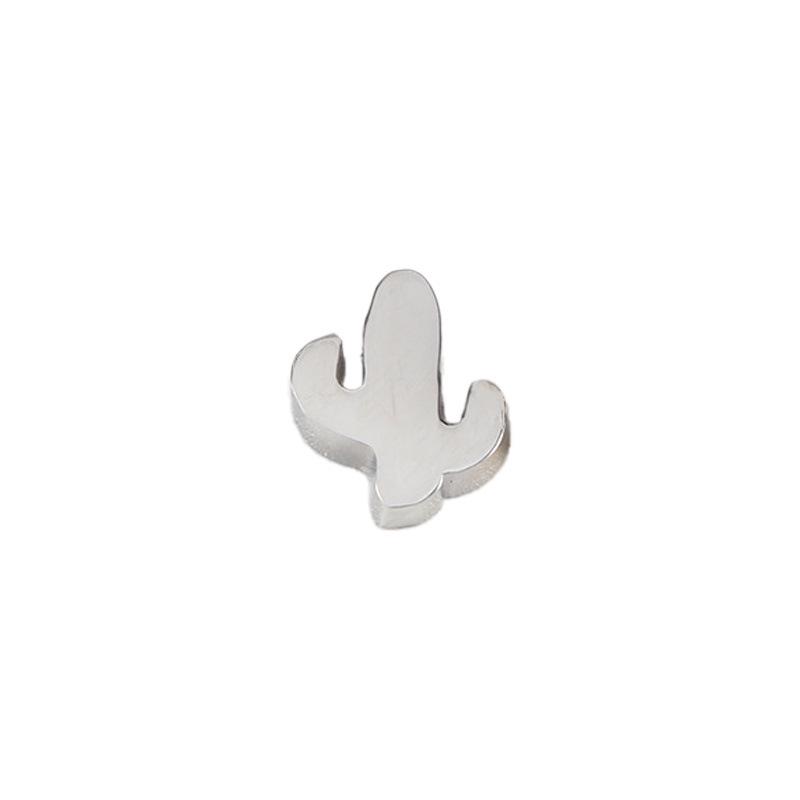 Stainless Steel Cactus Bead Pendant for DIY Jewelry