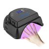 64W Black Rechargeable Nail Phototherapy Light LED Auto Induction Nail Dryer 100?240VUS Plug
