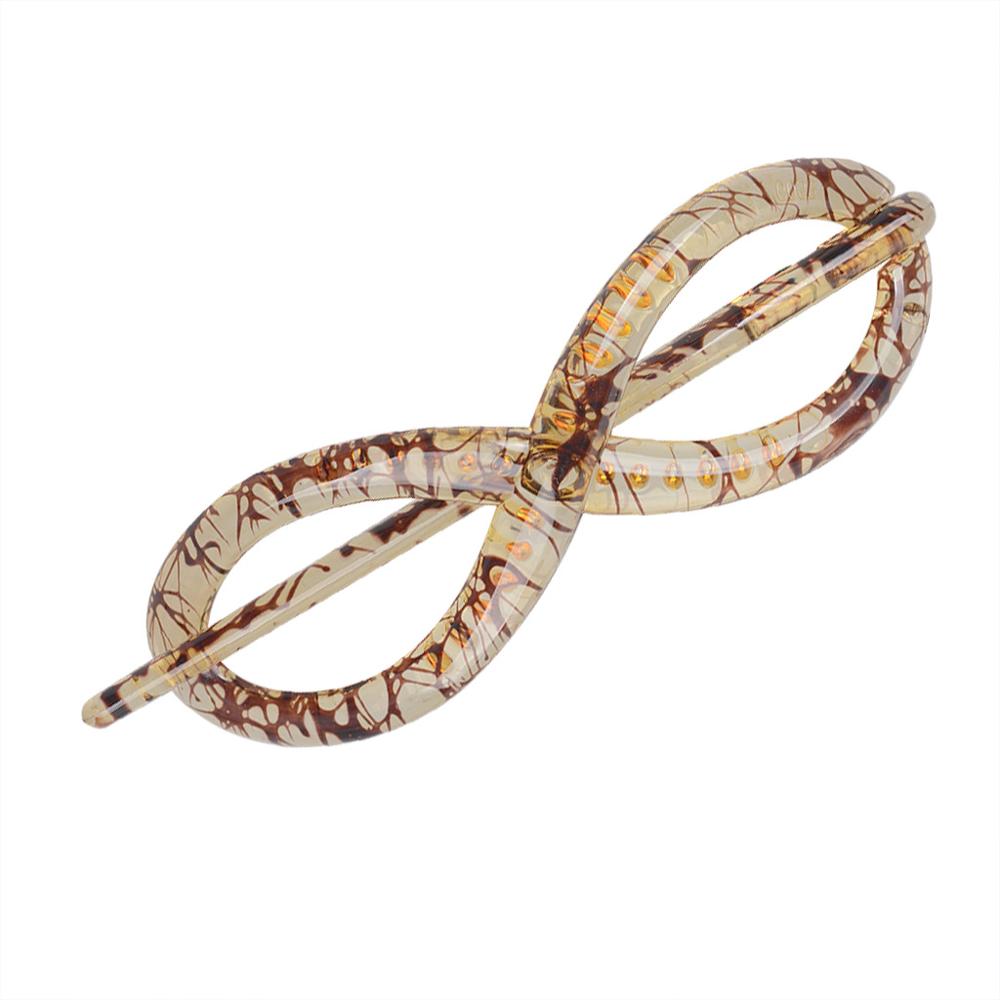 Resin Spray Painting Hairpins Girl Banana Barrettes Clip Style for Elegant Female Hair Clip 8 Shape Hair Accessories