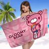 Kawaii G-gloomy Bears Anime Big Microfiber Beach Towels Quick Dry Towel Sand Beach Towels Pool Towel for Travel Swim Pool Yoga