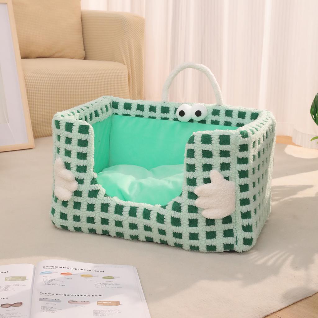 Kennel Removable and Washable Four-season Pet Nest Autumn and Winter New Tiwege Sponge Nest Cat Nest