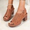 Women Wedges Sandals New Summer Luxury Sandals Anti-slip Platform Hollow Out Casual Sandals Open Toe High Heels Shoes for Women