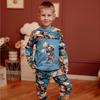 Boys’ Pajama Set – Warm Fleece Lining, Snap Top, Printed Design, Demi-season, 6077-024-33-4 HC