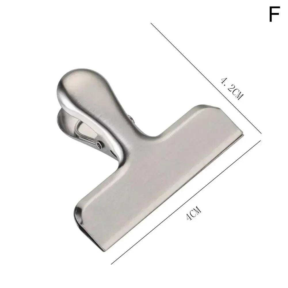 

Extra-Large Stainless Steel Airtight Food Clips | Non-Slip Handle Design & Long-Lasting Sealers for Sealing Coffee & Snack Bags