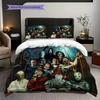 Halloween Horror Characters Set Bedding 1 Duvet Cover 2 Pillowcase Without Core Soft And Comfortable Duvet Cover And Pillowcase Bedding Set