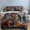 Wildlife Tiger Wall Decor Multiple Sizes Kid'S And Adults' Bedroom Exquisite 3Pc Bedding Set, Gift