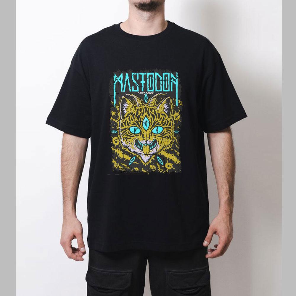 

Retro Heavy Metal Band Mastodons Printed Tshirt Man Woman Fashion Casual Oneck Outdoors Cotton T Shirts Gothic Ropa Hombre 4XL