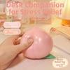 Crunchy Peach Squeeze Toy Building Blocks TPR Fidget Toy Realistic Fruits Pinch  Office Desk Toy