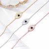 Evil Eye Bracelet with Rhinestone Zircon and Enamel – Versatile Fashion Jewelry