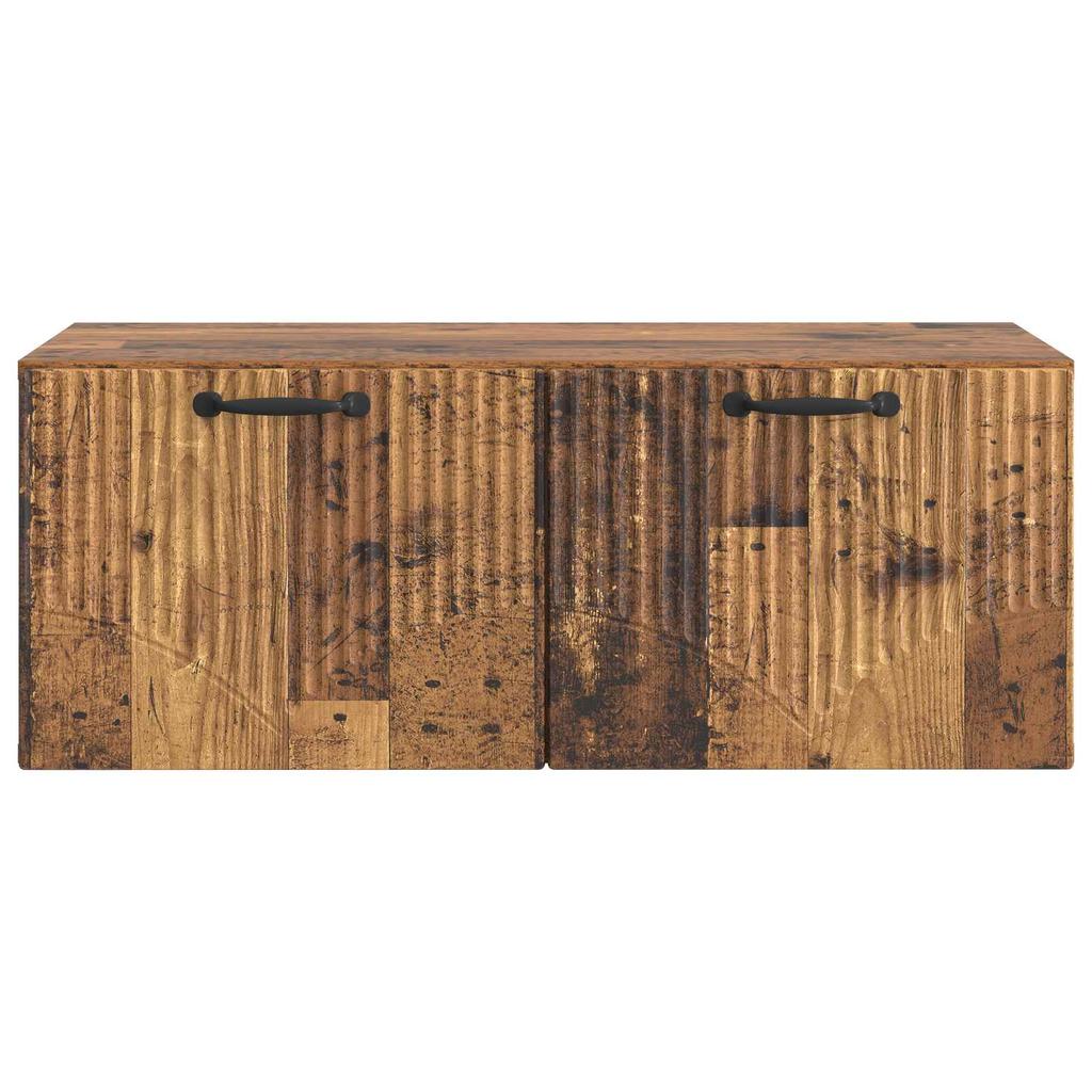Wall Mounted TV Cabinet Reclaimed Wood Look 78.5 x 41 x 30 cm