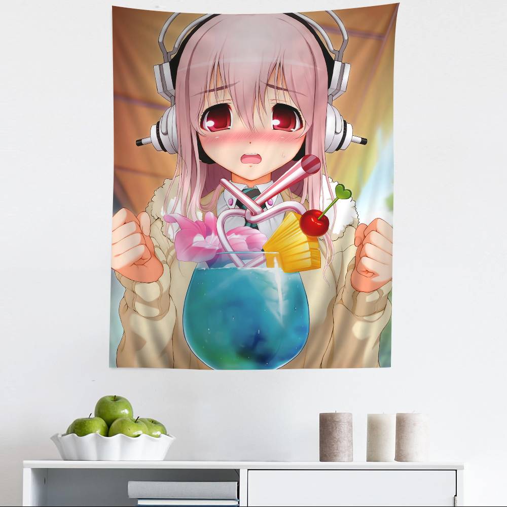 Beautiful Girl SUPERSONICO Hippie Wall Hanging Tapestries For Living Room Home Dorm Decor Art Home Decor