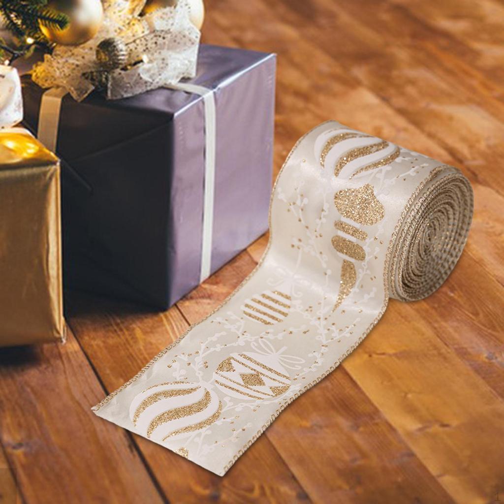 Christmas Bow Decorations: DIY Hair Bows, Gift Ribbon, Decorations for Wrapping, Craft