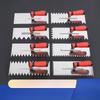8Mm Square Tooth Stainless Steel Spatula Sawtooth Plastering Plaster Ash Spoon with Teeth Decoration Tile Paving