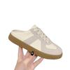 Lightweight Platform German Training Shoes 2025 Spring and Summer New Versatile Lace-up Board Shoes Little White Shoes Lazy Half Tray