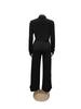 TW584 Women's Autumn Fashion Lapel Long Sleeve High Waist Wide Leg Pants Elegant Suit