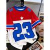 Printed Comfortable Breathable Round Neck T-shirt Outdoor Street Top