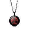 anime merchandise Naruto Sharingan Pendant Necklace Men Women Versatile Circular accessories Sweater Chain toys gifts for kids