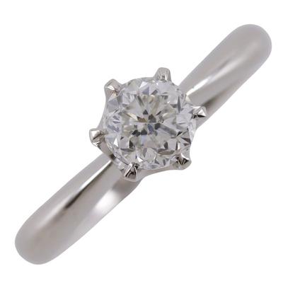 Prsten Pt900Platina/diamant #7.4(Velikost USA) 5,4g Dámské Použité