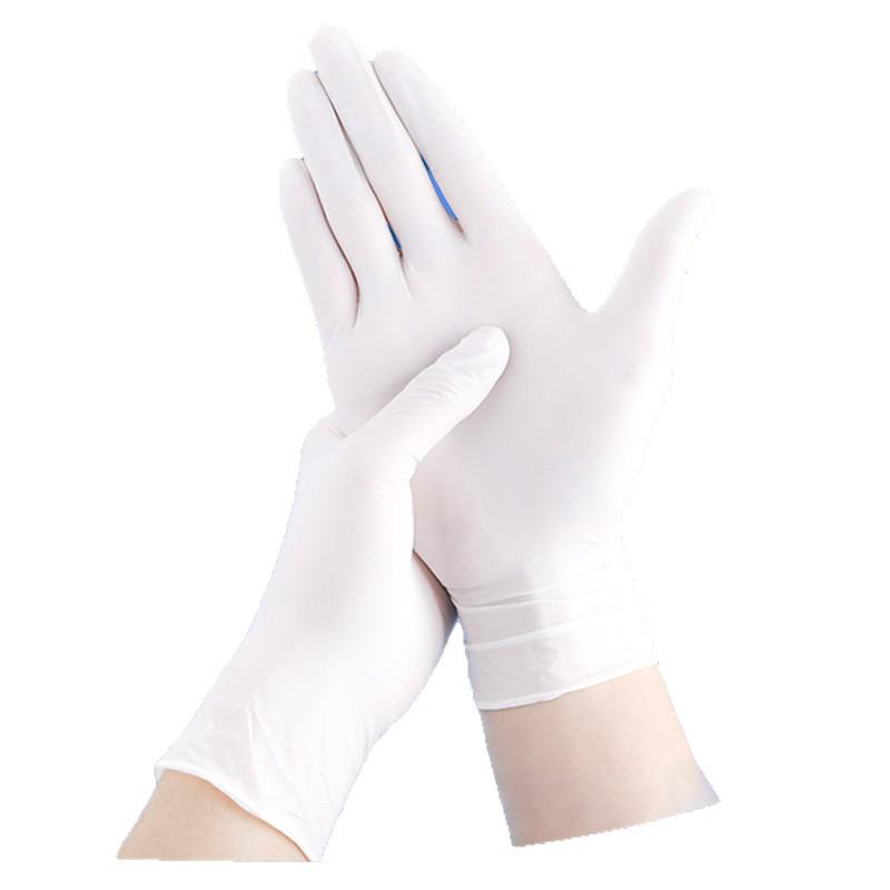 Thickened White Nitrile Gloves - Durable, Powder-Free, High Elastic, Ideal for Catering, Housework & Food Handling