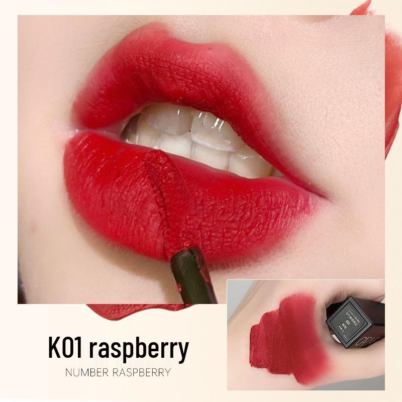 CARMELA Lipstick K04 Milk Coffee Matte Lip Glaze - Autumn/Winter Whitening Authentic.